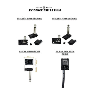 TS (mono) Evidence Audio ESP 4mm Plug