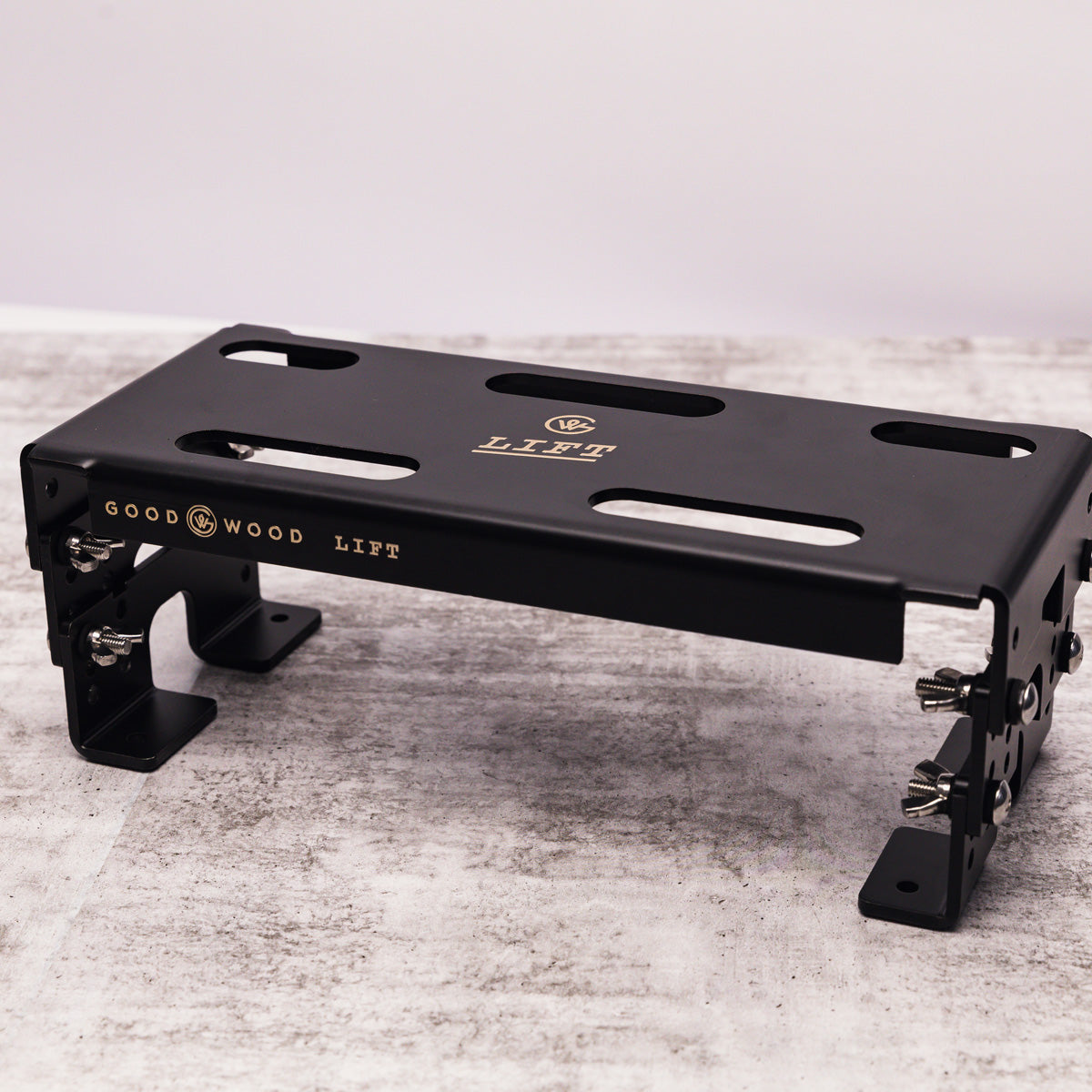 LIFT - The Worlds First Fully Adjustable Guitar Pedal Riser - Goodwood ...